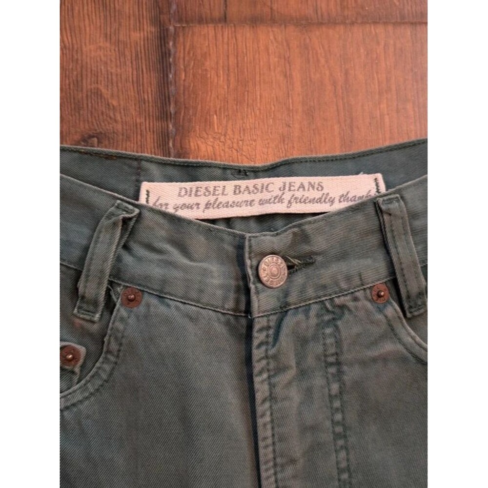 Diesel 5355 Patrol Relaxed Fit Tapered Leg Jeans Men's Sz 32 Green Made In Italy - Picture 2 of 12